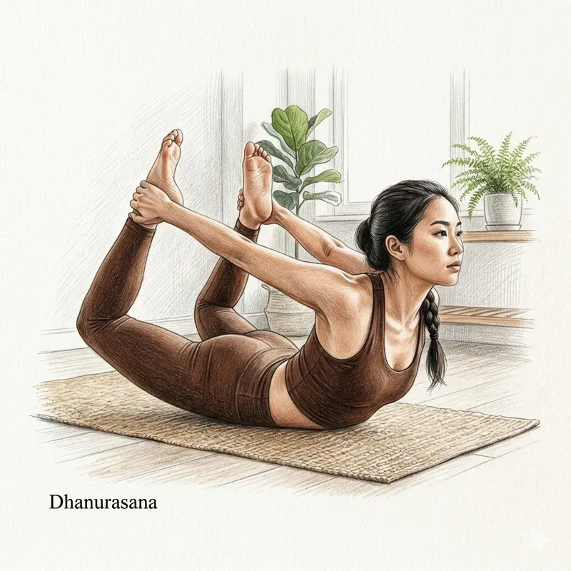 Color Pencil Yoga Pose Illustrations
