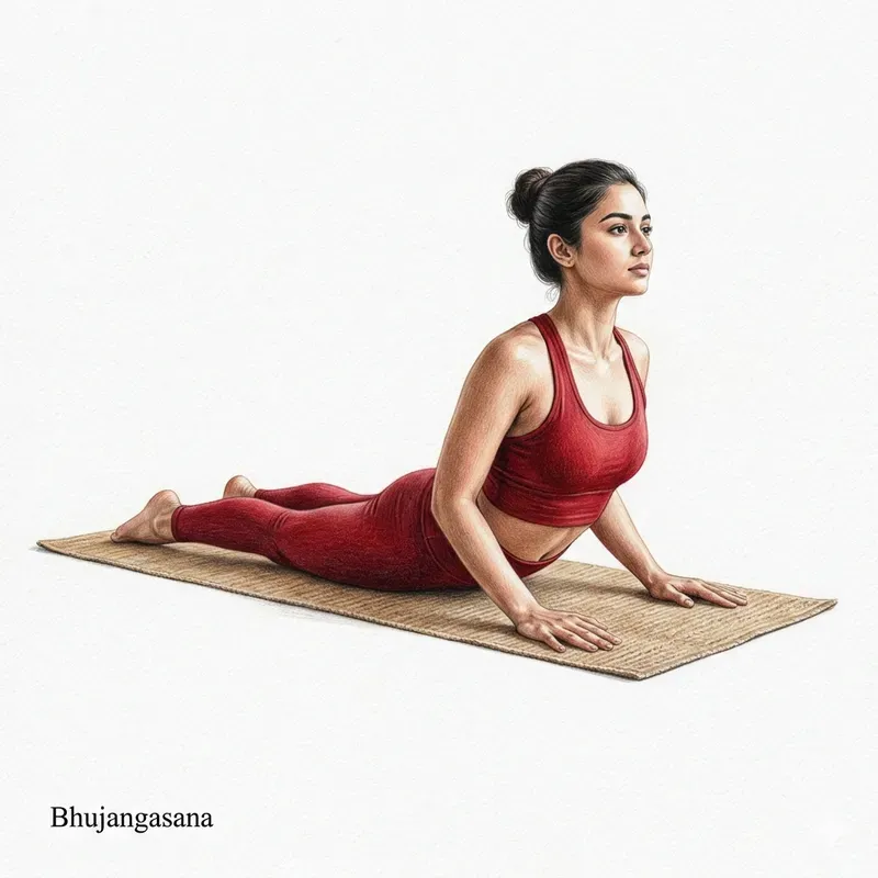 Color Pencil Yoga Pose Illustrations