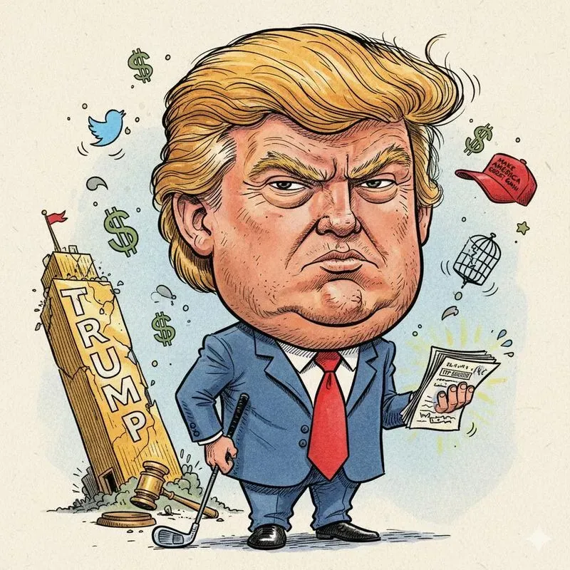Funny Editorial Celebrity Caricatures