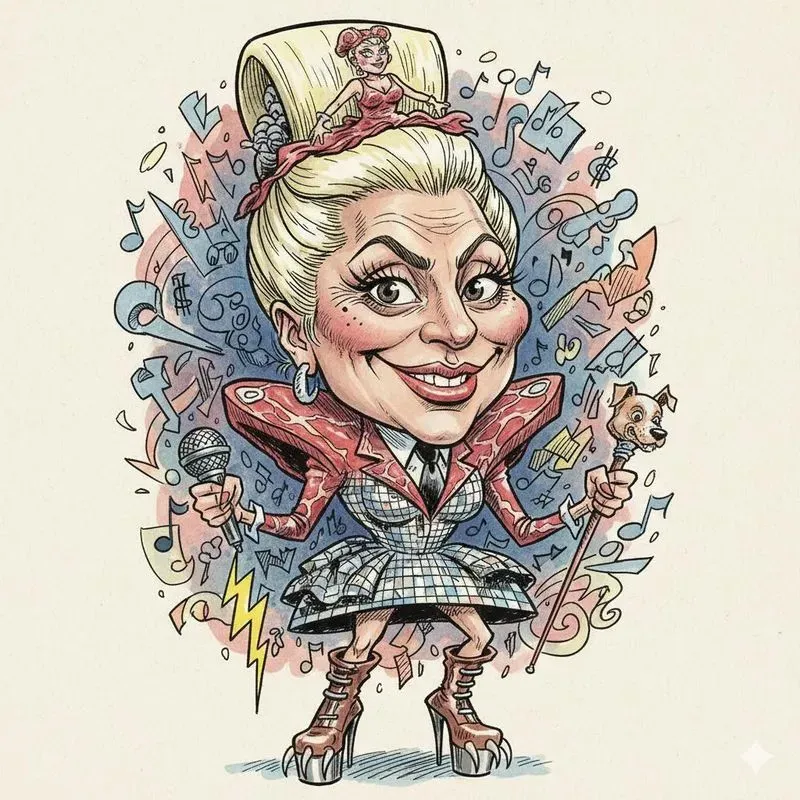 Funny Editorial Celebrity Caricatures
