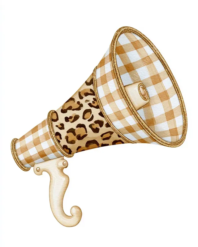 Gilded Neutrals Preppy Watercolor Cliparts