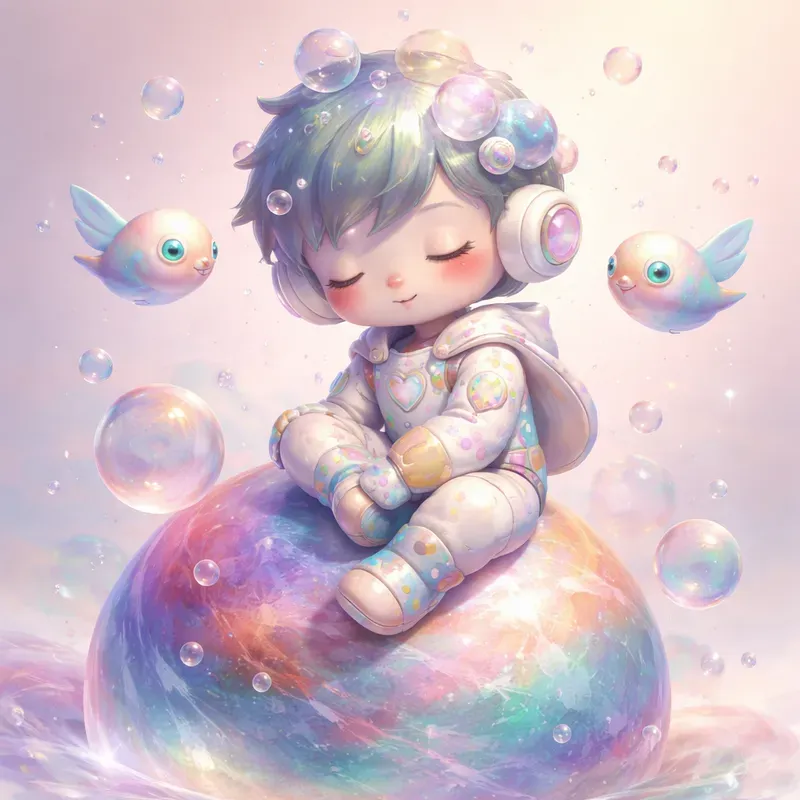 Whimsical Polka Dot Dream Characters