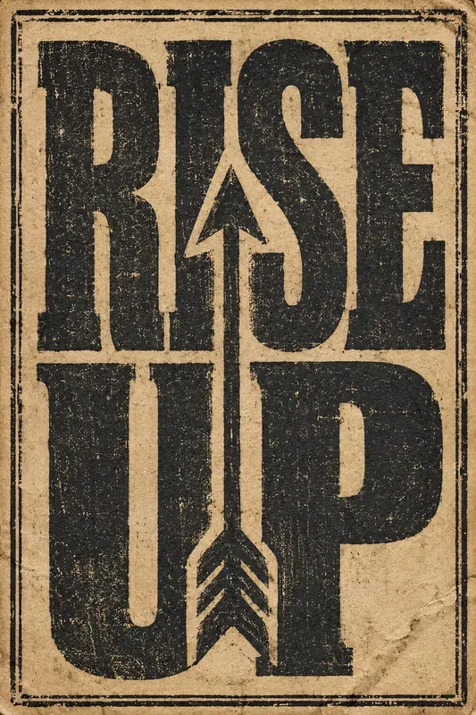 Antique Woodblock Typography Posters