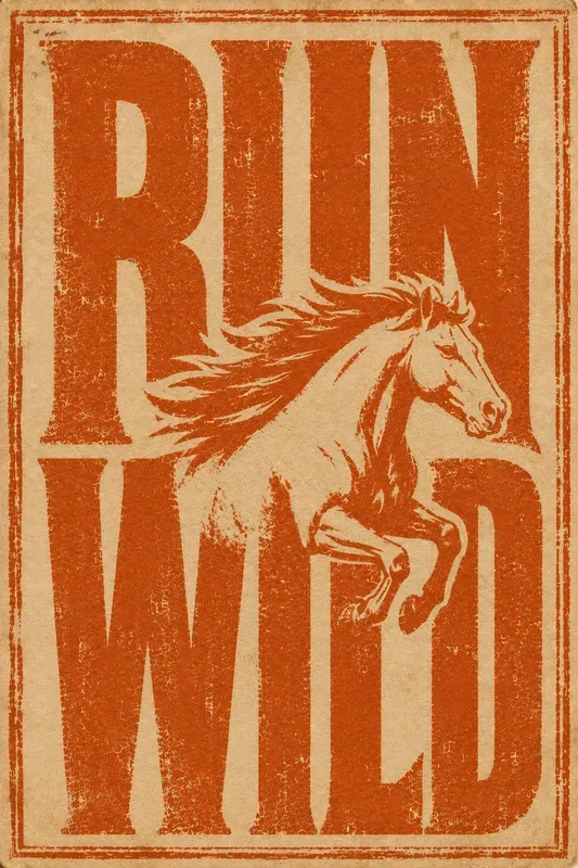 Antique Woodblock Typography Posters