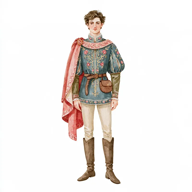 Medieval Storybook Watercolor Cliparts