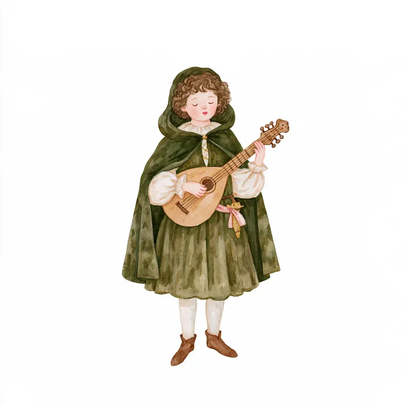 Medieval Storybook Watercolor Cliparts