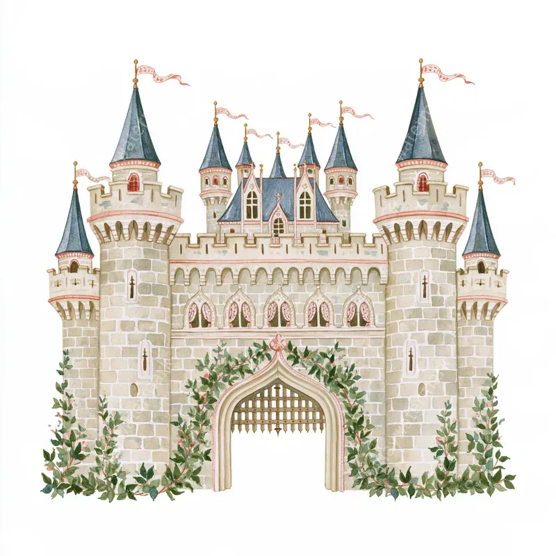 Medieval Storybook Watercolor Cliparts