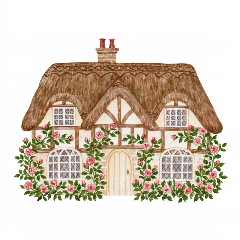 Medieval Storybook Watercolor Cliparts