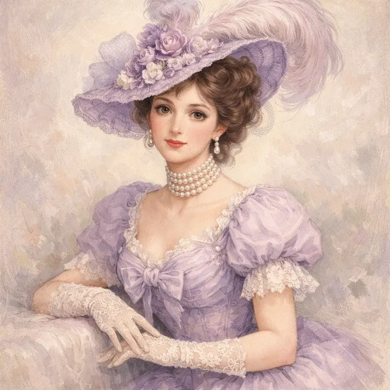 Elegant Vintage Portrait Illustrations