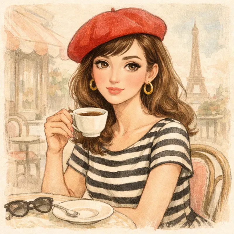 Elegant Vintage Portrait Illustrations