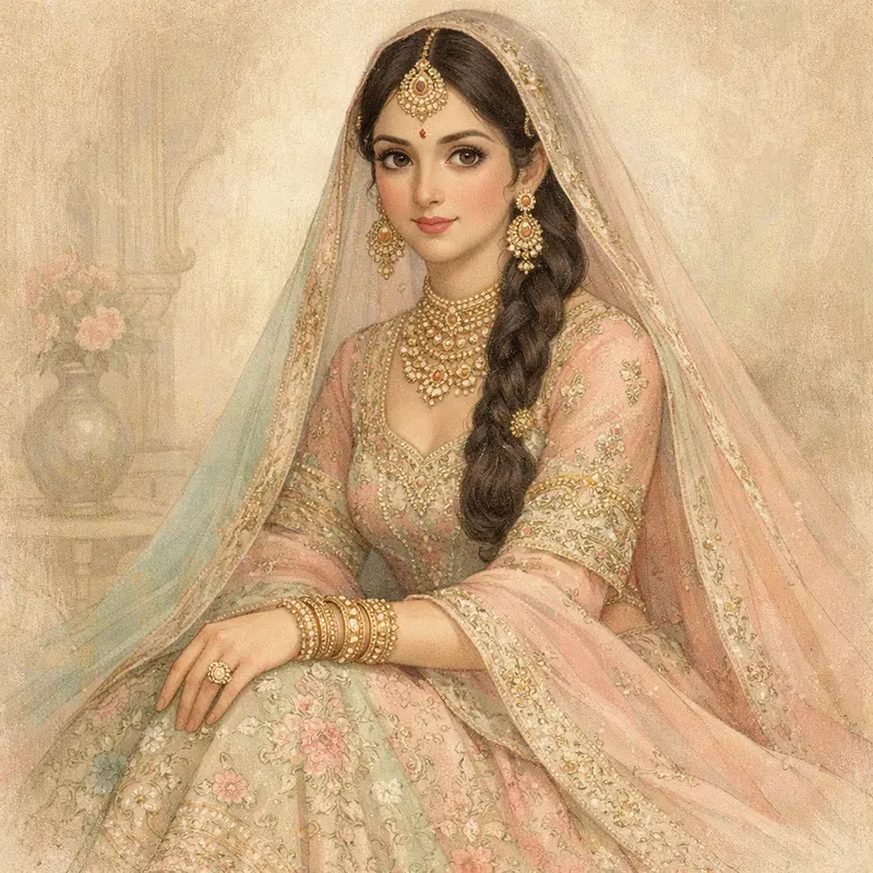 Elegant Vintage Portrait Illustrations
