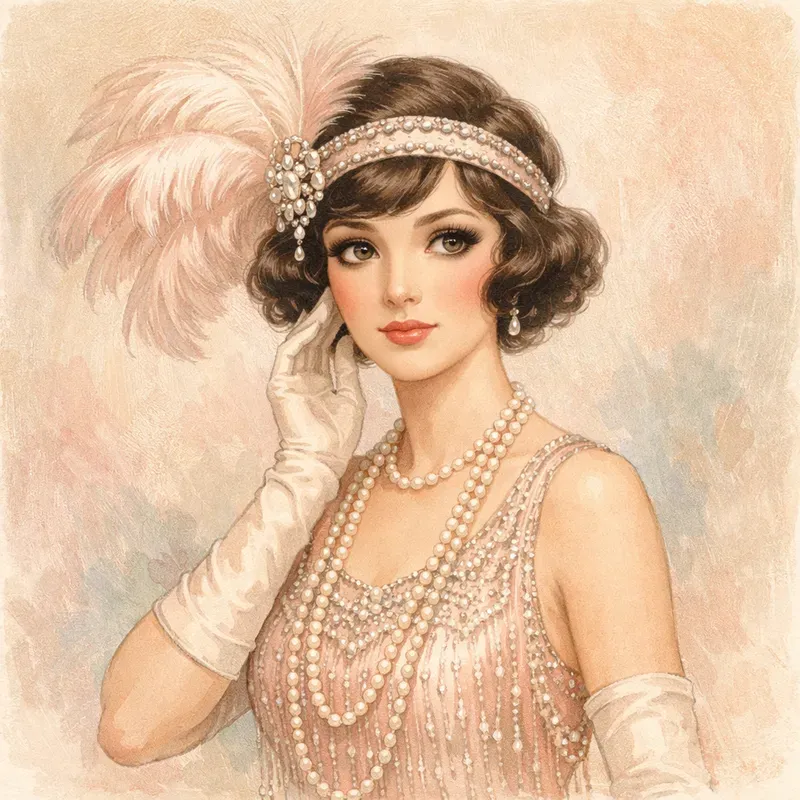 Elegant Vintage Portrait Illustrations