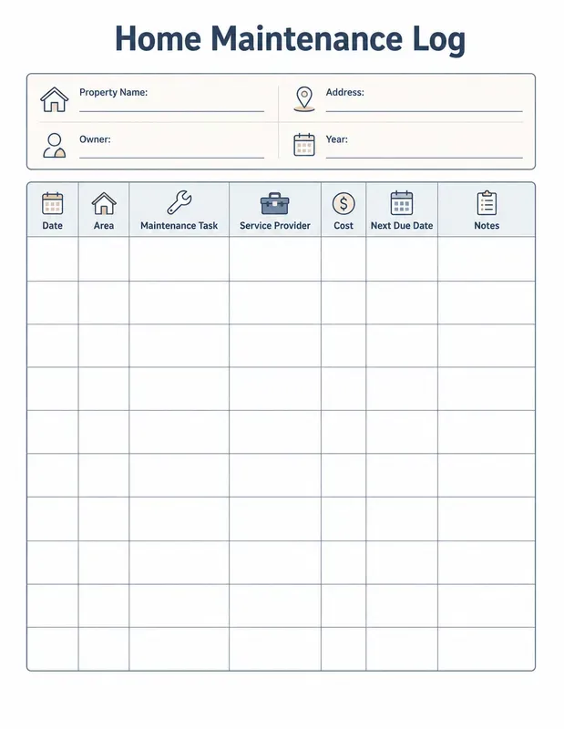 Printable Logbook Generator