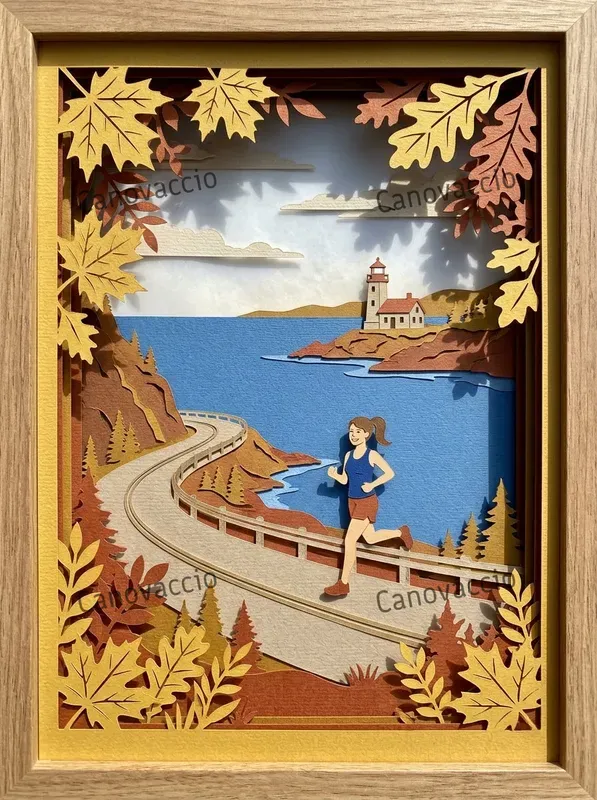 Marathon Keepsake Papercut Posters