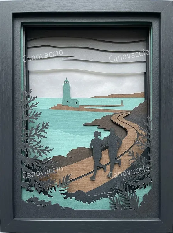 Marathon Keepsake Papercut Posters