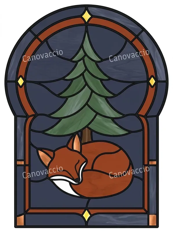Art Deco Stained Glass Pattern Sheets