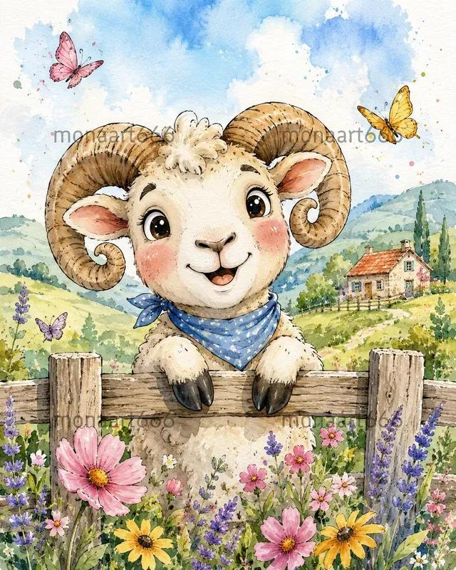 Whimsical Watercolor Countrysides