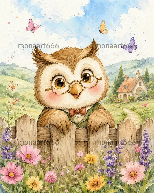 Whimsical Watercolor Countrysides
