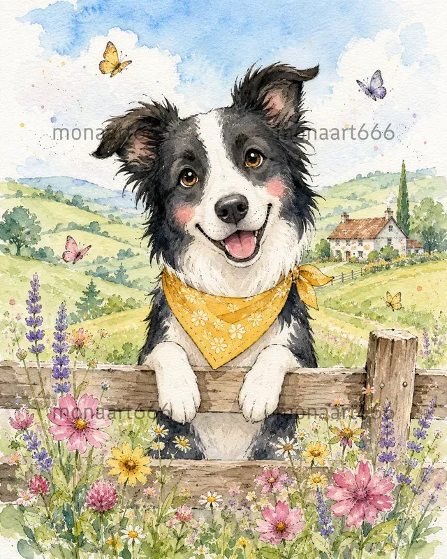 Whimsical Watercolor Countrysides