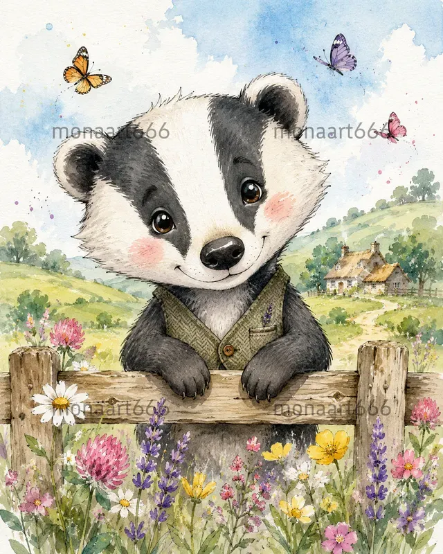 Whimsical Watercolor Countrysides