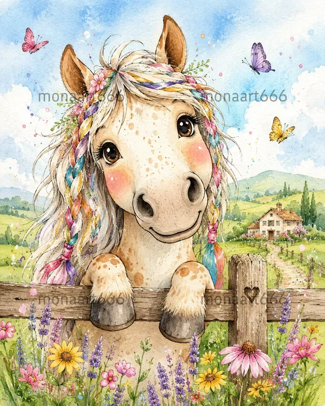 Whimsical Watercolor Countrysides