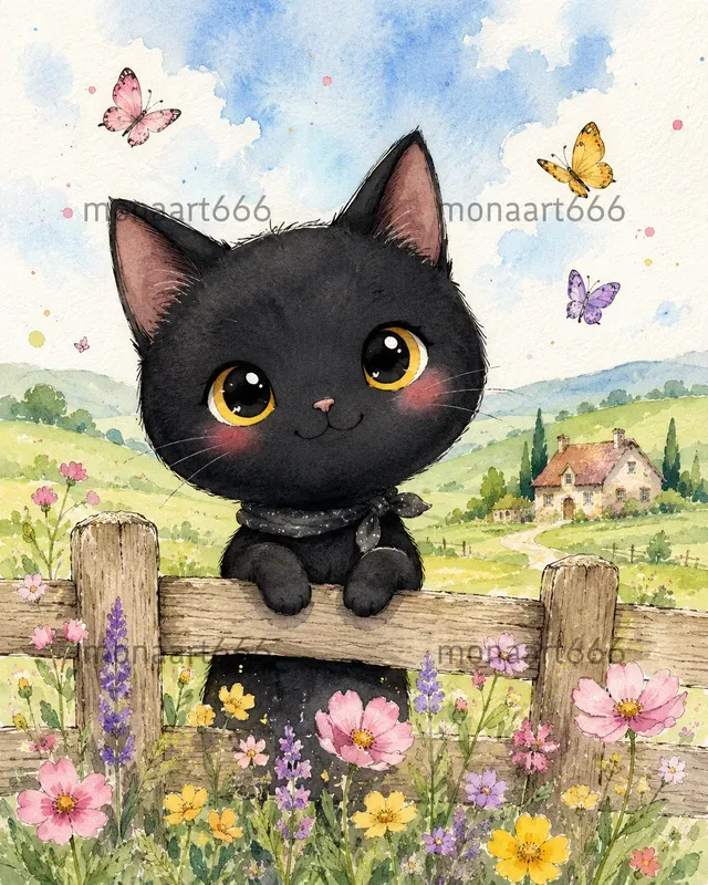 Whimsical Watercolor Countrysides