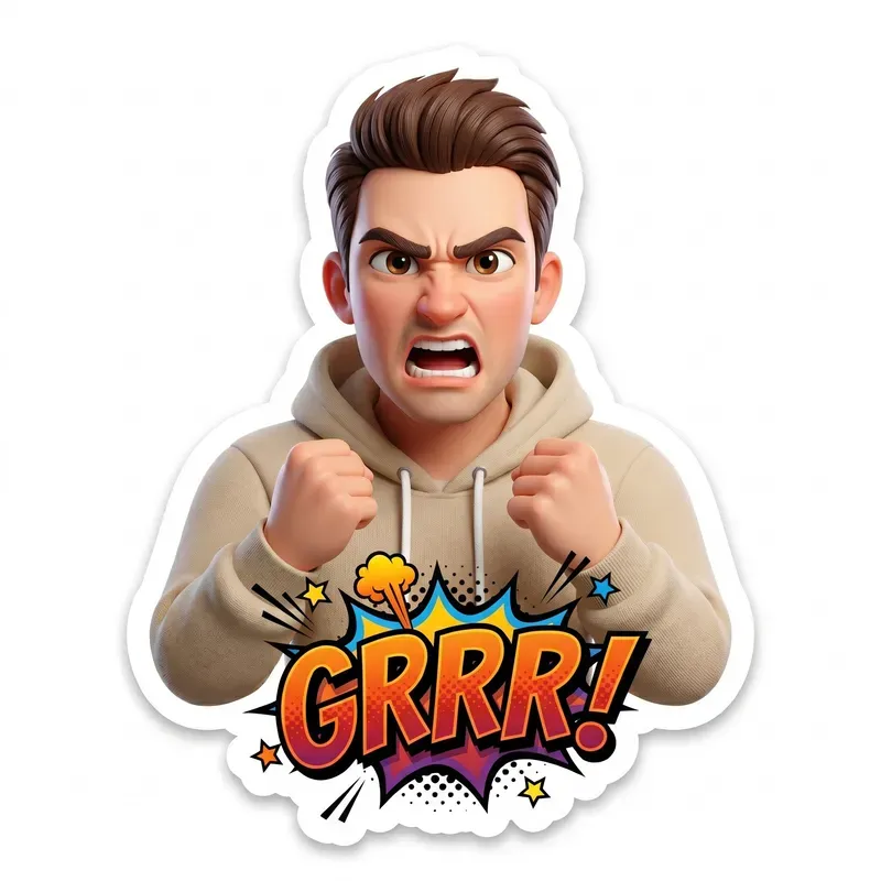 Highdefinition 3D Sticker Generator