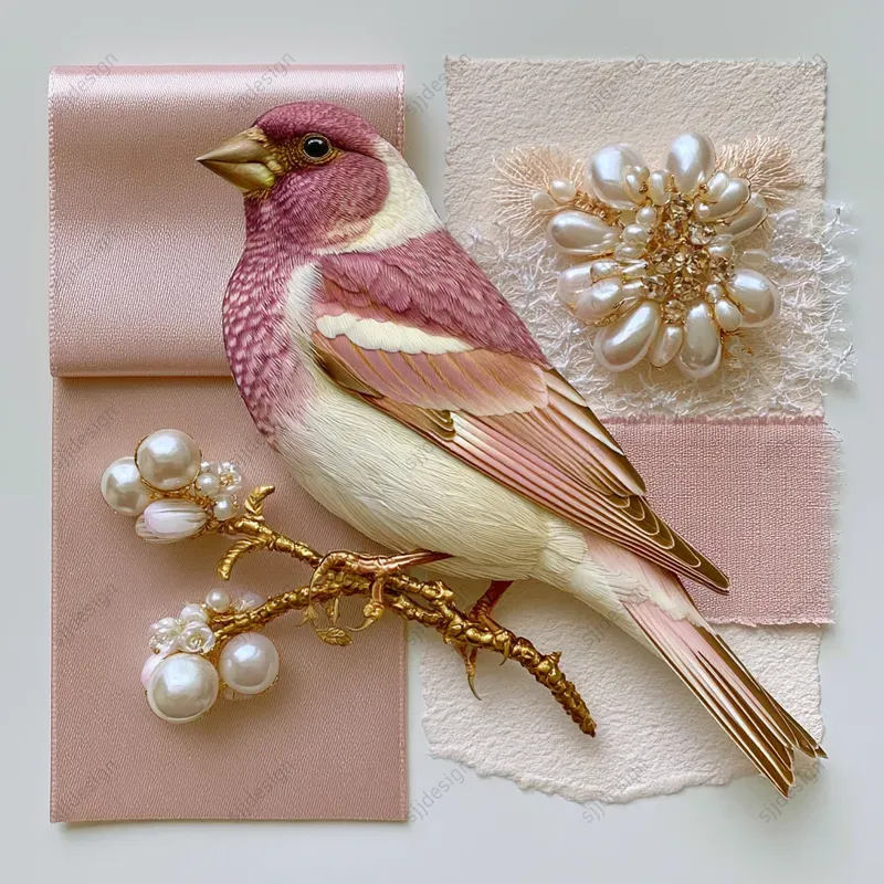Pearl Coquette Portrait Art