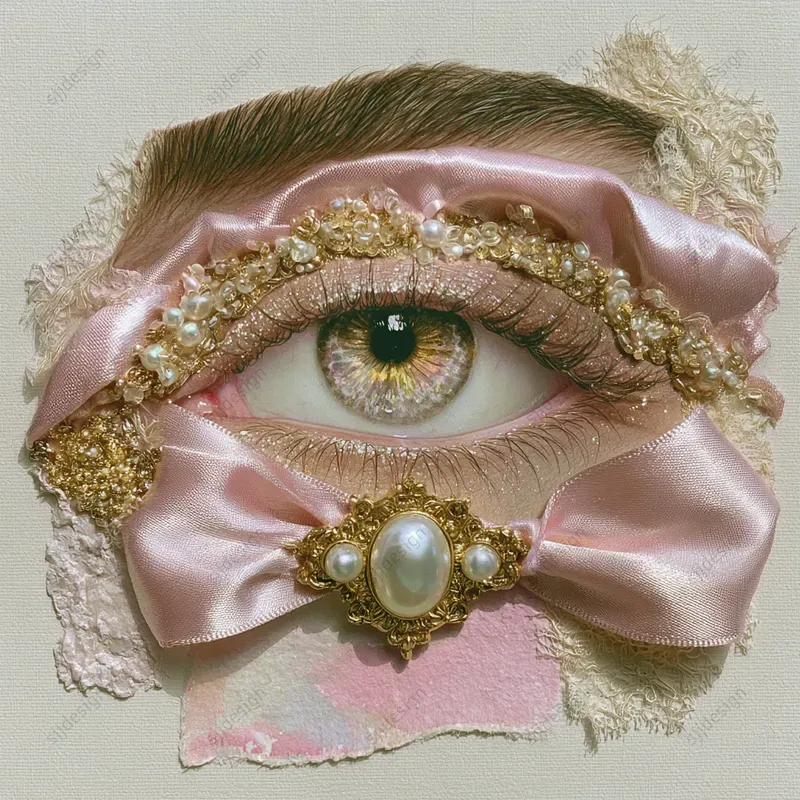 Pearl Coquette Portrait Art