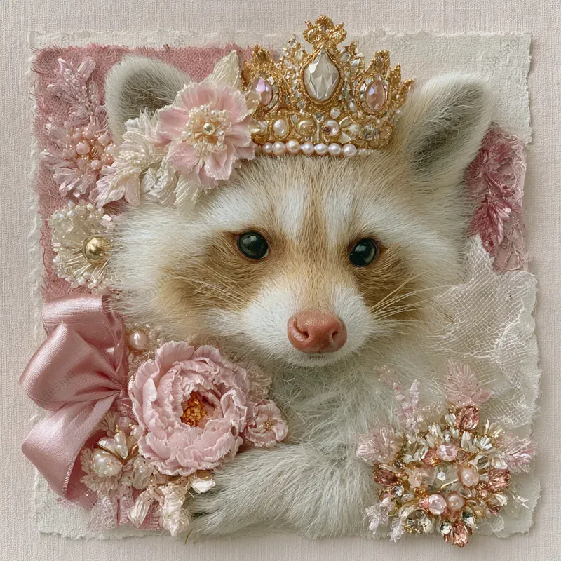 Pearl Coquette Portrait Art