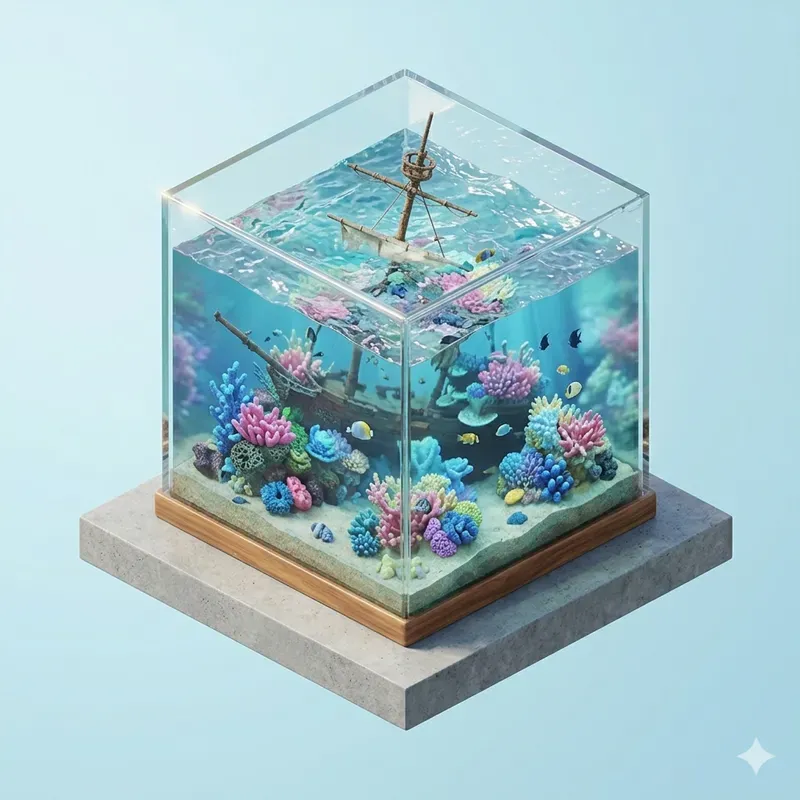 Isometric Microworld Diorama Generator
