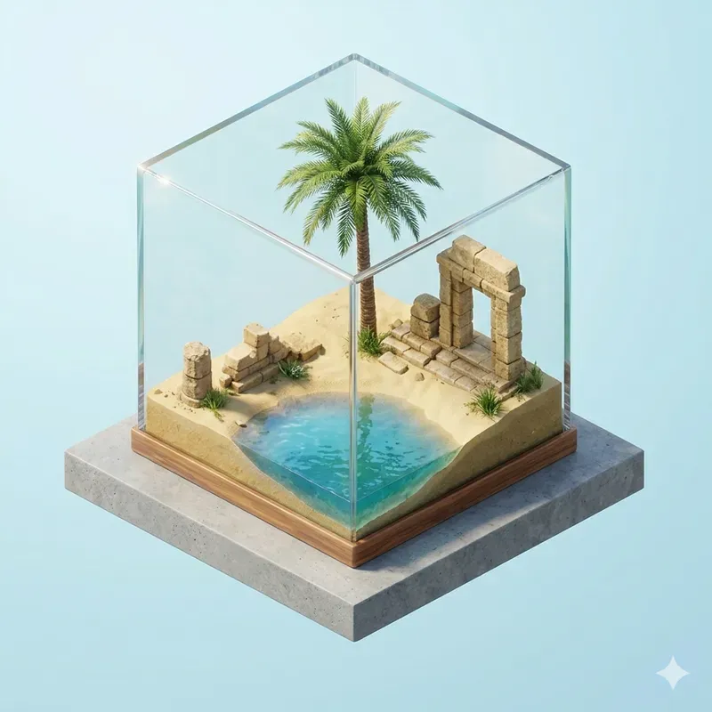 Isometric Microworld Diorama Generator
