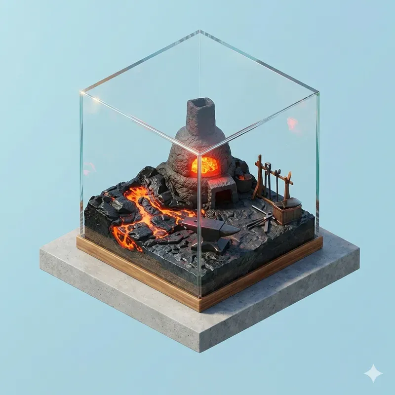 Isometric Microworld Diorama Generator