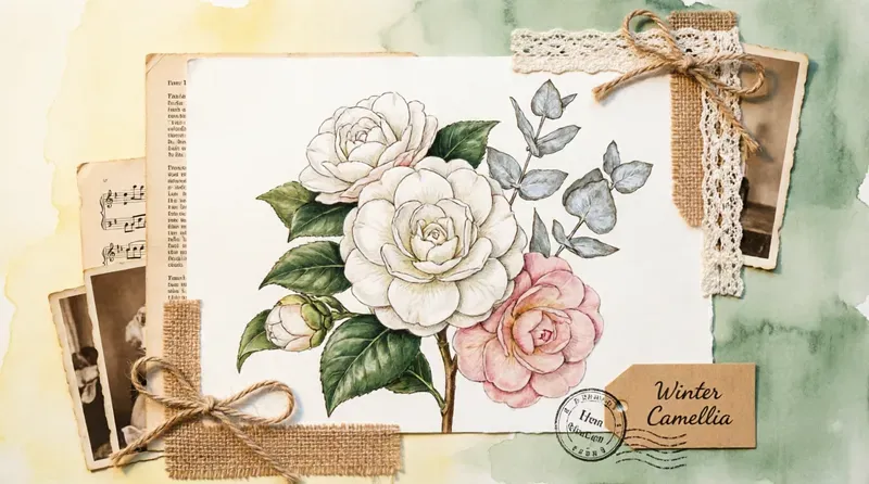 Vintage Collage Botanical Journal Spreads
