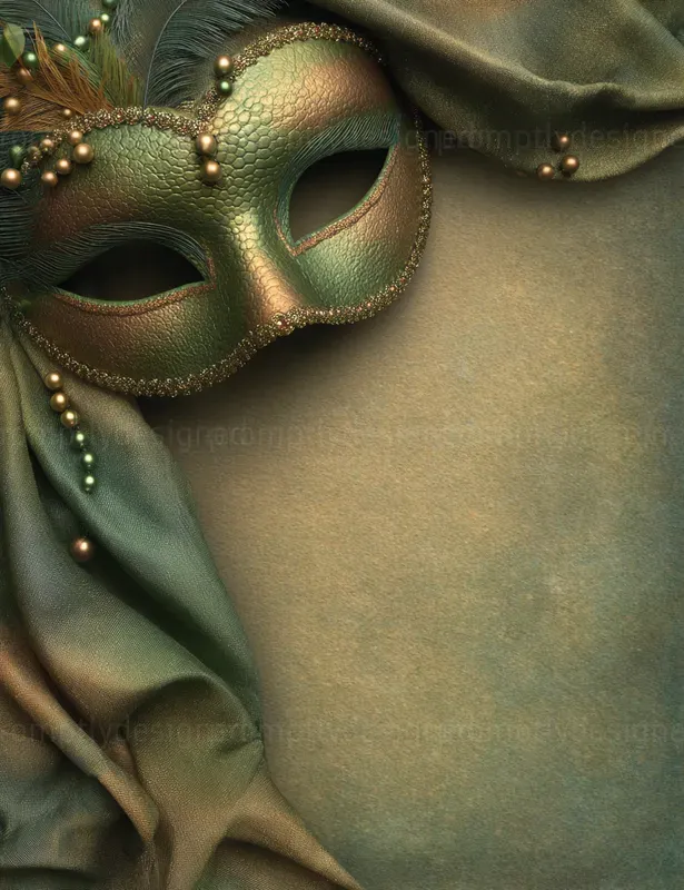Mardi Gras Masks Journal Pages