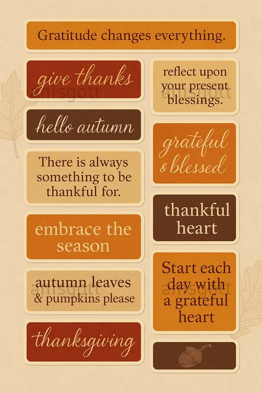 Word Strip Sheet Junk Journal Quotes