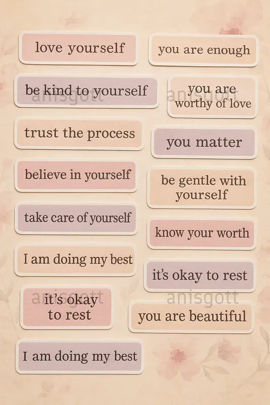 Word Strip Sheet Junk Journal Quotes