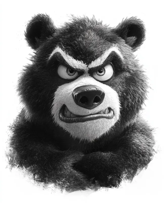 Grumpy Animal Character Illustrations