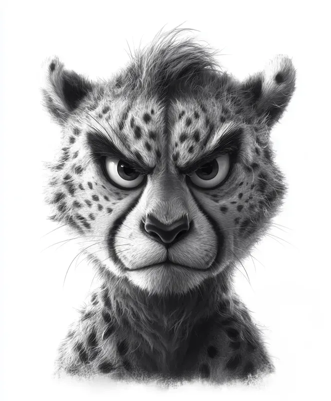 Grumpy Animal Character Illustrations