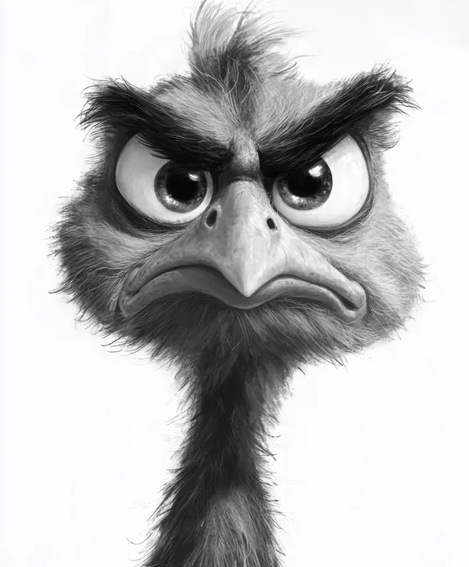 Grumpy Animal Character Illustrations