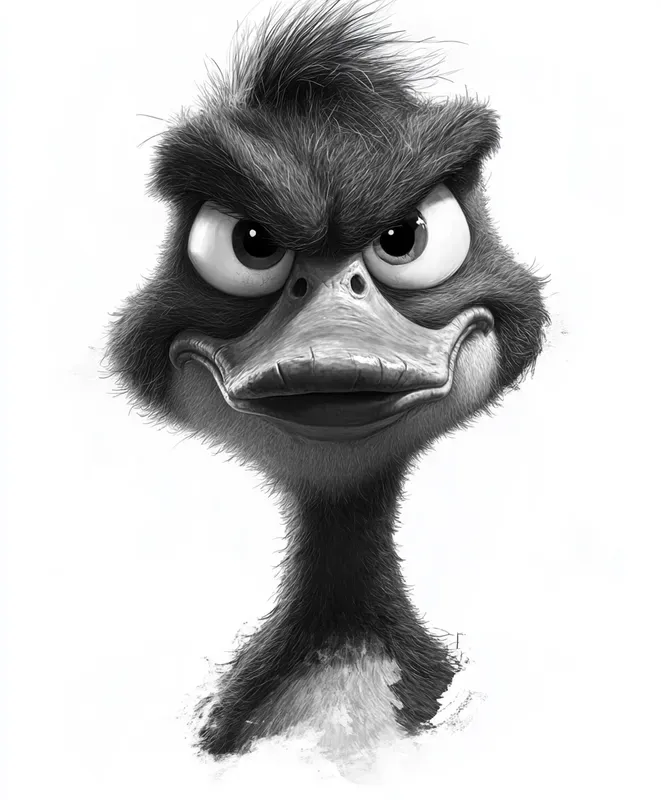 Grumpy Animal Character Illustrations