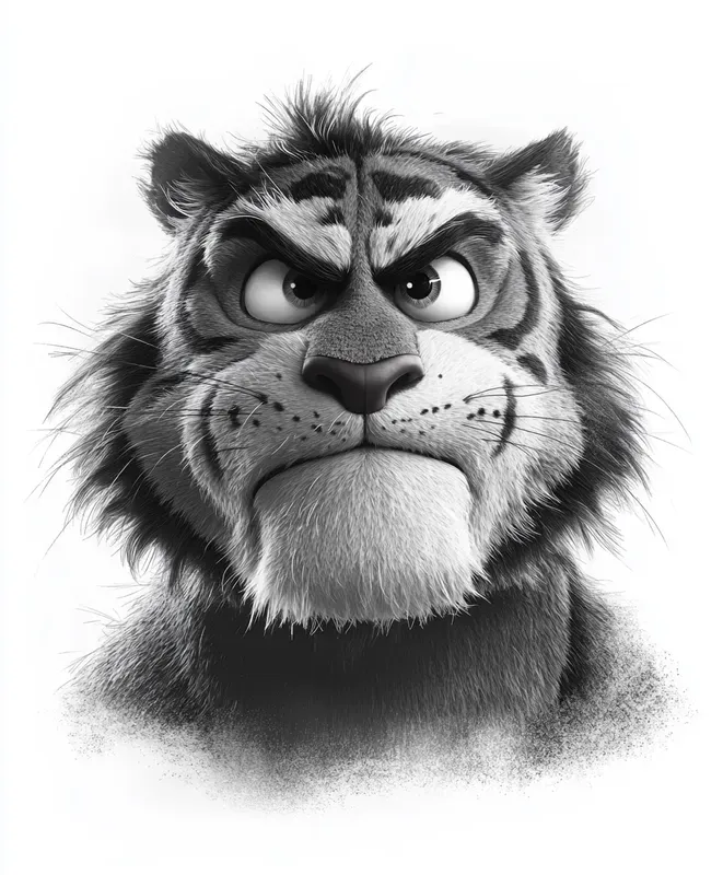 Grumpy Animal Character Illustrations