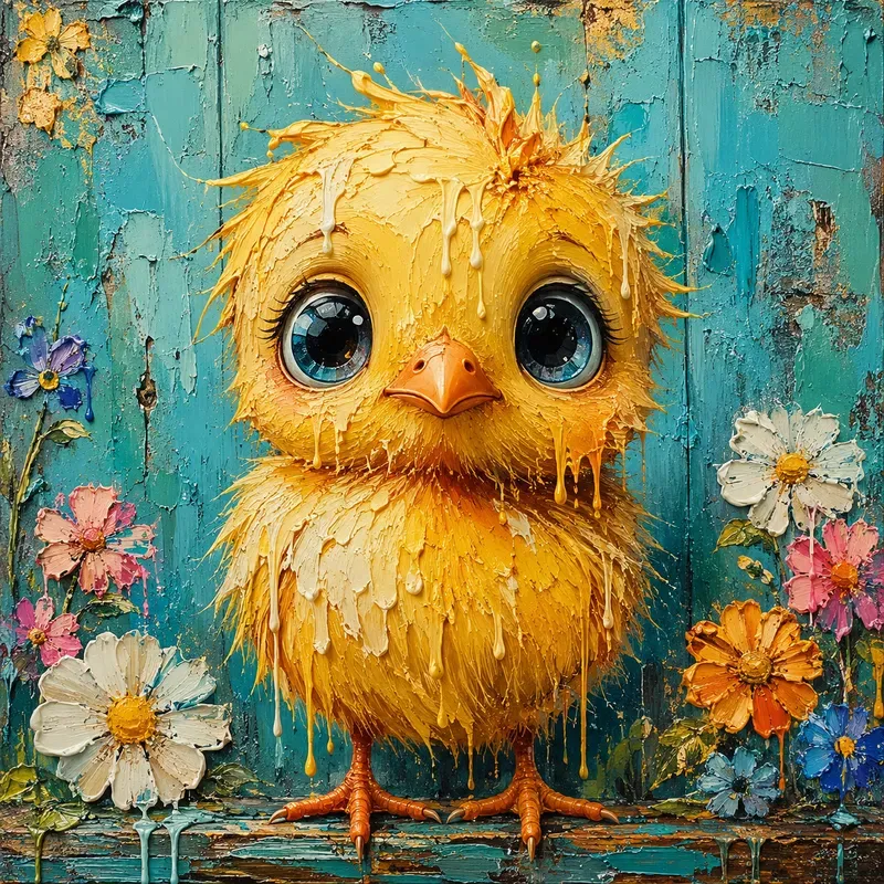 Bigeyed Whimsical Animal Portraits