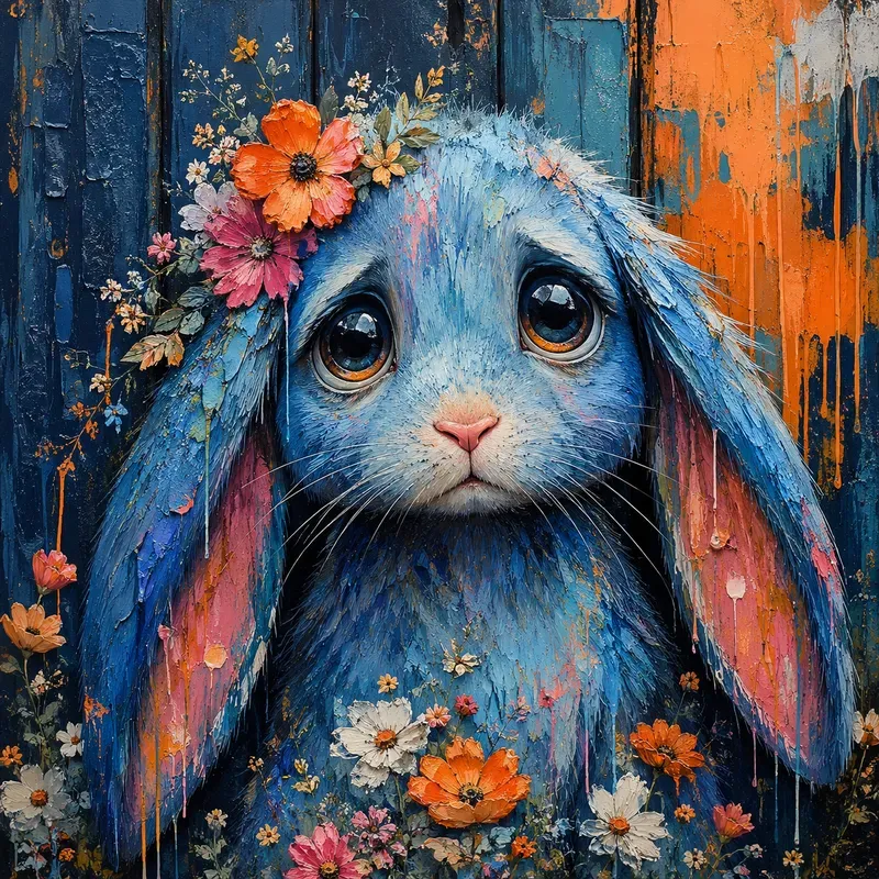 Bigeyed Whimsical Animal Portraits