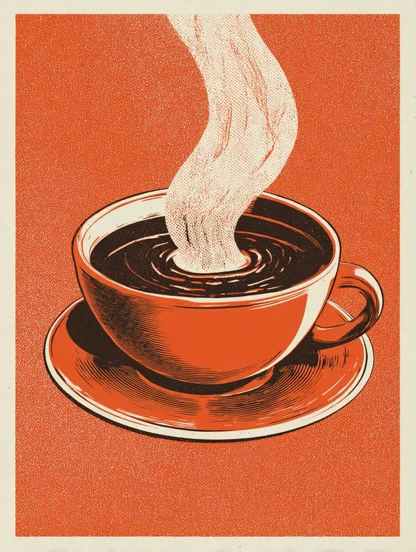 Retro Screenprint Coffee Posters