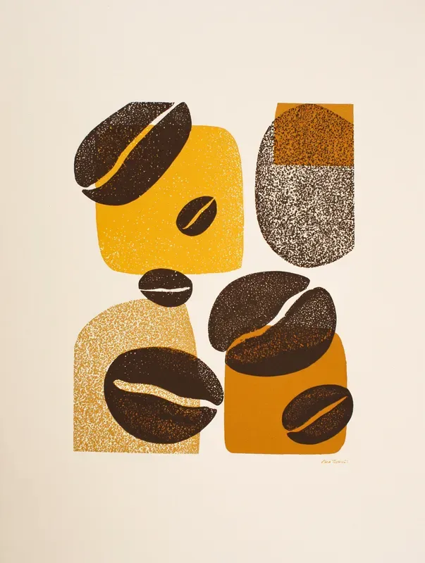 Retro Screenprint Coffee Posters
