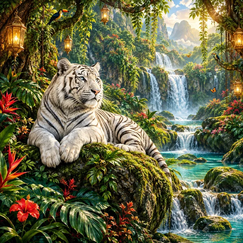 Enchanted Jungle Waterfalls