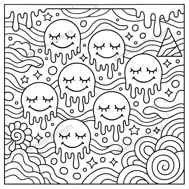Trippy And Groovy Patterns Coloring Books