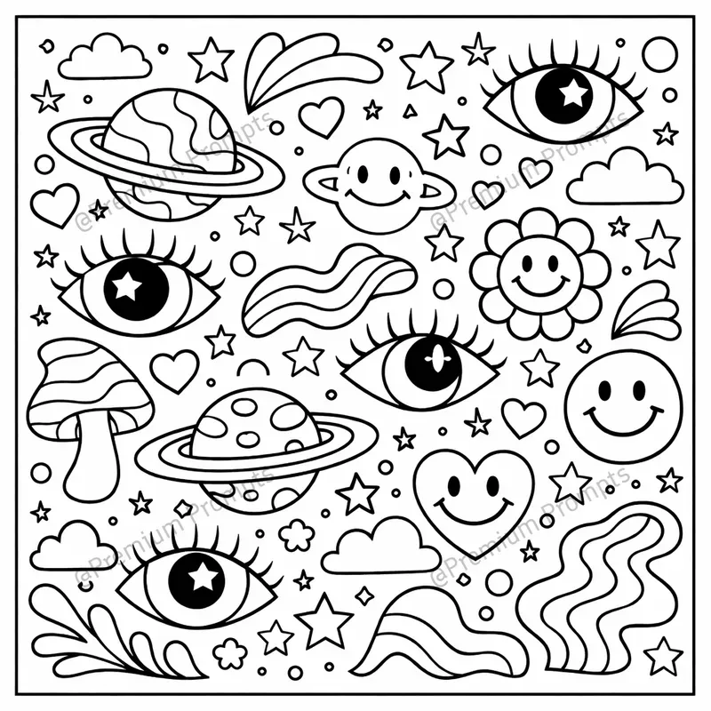 Trippy And Groovy Patterns Coloring Books