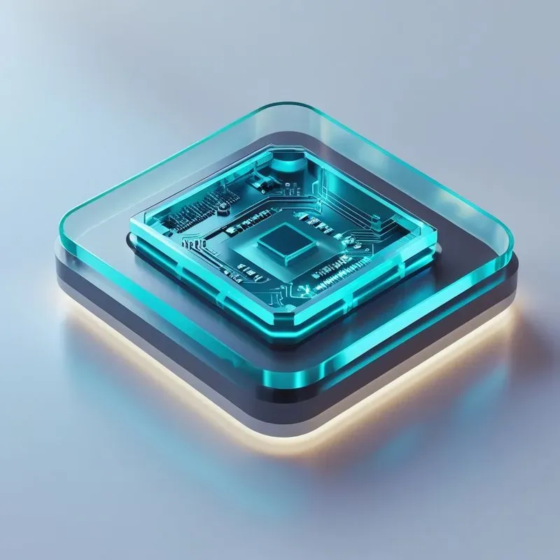 3d Isometric Glass Plastic Icons